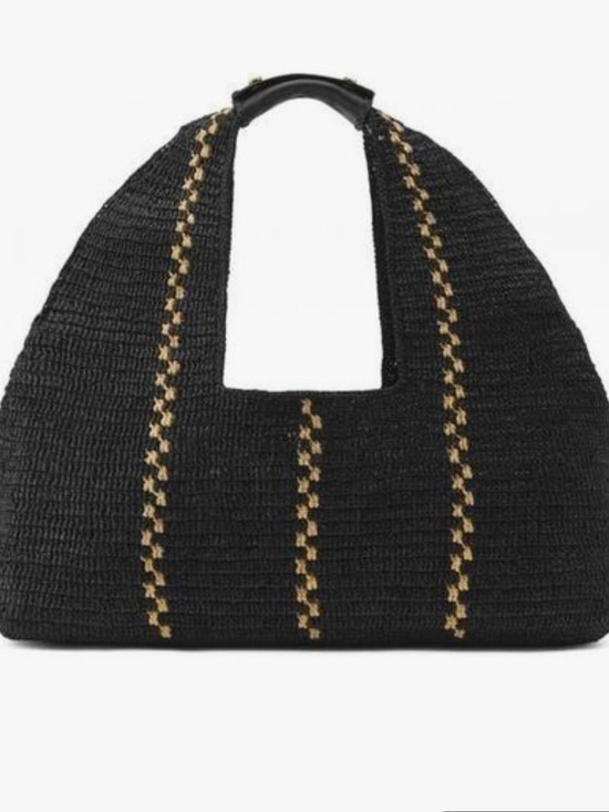 Helen Kaminski Handbags - Helen Kaminski Black Euphoria Straw Tote bag